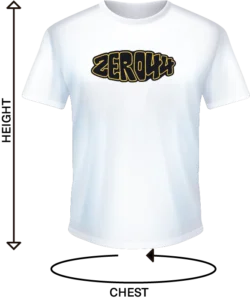 Boys Round Neck T-Shirt Sizing Chart