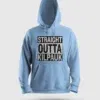 Straight Outta Kilpauk Men/Unisex Hoodie in Baby Blue Color