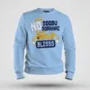 No Soodu No Soranai Only Blissssssss Men/Unisex Sweatshirt in Baby Blue Color