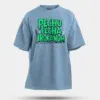 Pechu Pecha Irrukanum Men/Unisex Oversized T-Shirt in Baby Blue Color