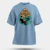 Vela Soliye Kolrangaiya Men/Unisex Oversized T-Shirt in Baby Blue Color