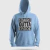 Straight Outta Erode Men/Unisex Hoodie in Baby Blue Color