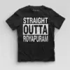 Straight Outta Royapuram Boys Round Neck T-Shirt in Black Color