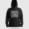 Straight Outta Adyar Men/Unisex Hoodie in Black Color