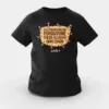 Nee Pudungurathu Puraavume Theva Illadha Aani Dhan Girls Round Neck T-Shirt in Black Color