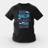 Nama Edhu Panalum Indha Ulagam Namala Uththu Paakanum Girls Round Neck T-Shirt in Black Color