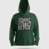 Straight Outta Kilpauk Men/Unisex Hoodie in Bottle Green Color