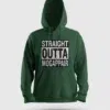 Straight Outta Mogappair Men/Unisex Hoodie in Bottle Green Color