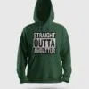 Straight Outta Ambattur Men/Unisex Hoodie in Bottle Green Color