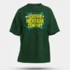 Kekraan Mekraan Company Men/Unisex Oversized T-Shirt in Bottle Green Color
