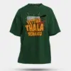 Vettina Thala Yenaku Men/Unisex Oversized T-Shirt in Bottle Green Color