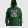 Straight Outta High Court Men/Unisex Hoodie in Bottle Green Color