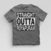 Straight Outta Royapuram Boys Round Neck T-Shirt in Charcoal Melange Color