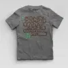 Money Comes Today Goes Tomorrow Ya Boys Round Neck T-Shirt in Charcoal Melange Color