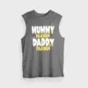 Mummy Paavam, Daddy Also Paavam Men/Unisex Tank Top in Charcoal Melange Color