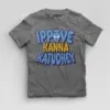 Ippove Kanna Katudhey Boys Round Neck T-Shirt in Charcoal Melange Color