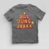 Jill Jung Jhakk Boys Round Neck T-Shirt in Charcoal Melange Color