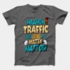 Naanga Traffic And Lovu La Matta Mattom Men/Unisex T-Shirt in Charcoal Melange Color