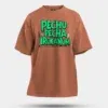 Pechu Pecha Irrukanum Men/Unisex Oversized T-Shirt in Coral Color