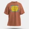 Kekraan Mekraan Company Men/Unisex Oversized T-Shirt in Coral Color