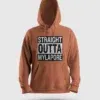 Straight Outta Mylapore Men/Unisex Hoodie in Coral Color