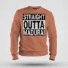 Straight Outta Madurai Men/Unisex Sweatshirt in Coral Color