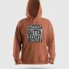 Straight Outta High Court Men/Unisex Hoodie in Coral Color