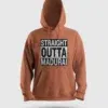 Straight Outta Madurai Men/Unisex Hoodie in Coral Color