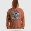 Straight Outta Ecr Men/Unisex Hoodie in Coral Color