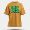 Pechu Pecha Irrukanum Men/Unisex Oversized T-Shirt in Golden Yellow Color