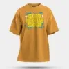 Kekraan Mekraan Company Men/Unisex Oversized T-Shirt in Golden Yellow Color