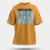 Sodhikkaraangada Men/Unisex Oversized T-Shirt in Golden Yellow Color