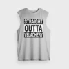 Straight Outta Velachery Men/Unisex Tank Top in Grey Melange Color
