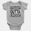 Straight Outta Erode Onesie/Romper in Grey Melange Color