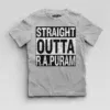 Straight Outta R.a Puram Boys Round Neck T-Shirt in Grey Melange Color