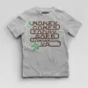Money Comes Today Goes Tomorrow Ya Boys Round Neck T-Shirt in Grey Melange Color