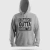 Straight Outta Ambattur Men/Unisex Hoodie in Grey Melange Color