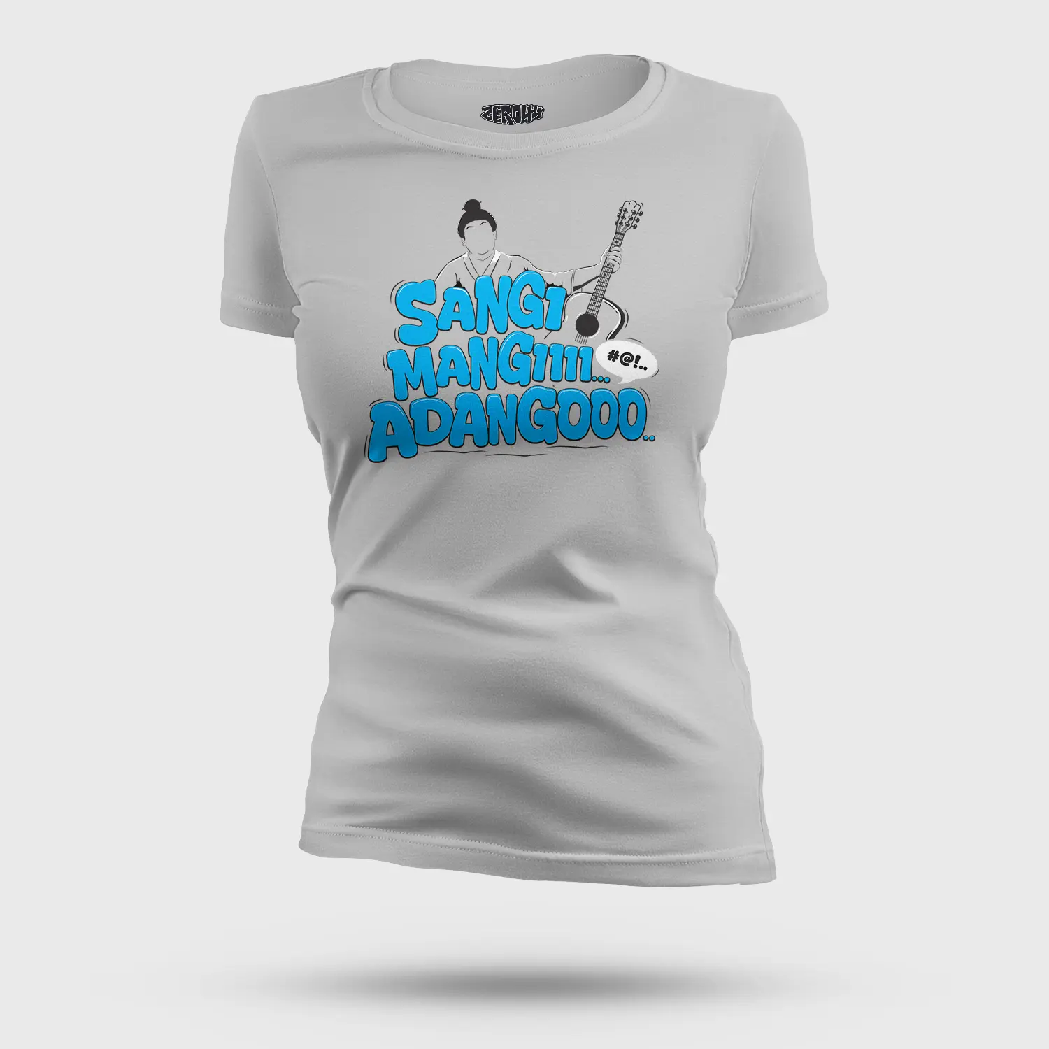 Sangi Mangiiiii….. Adangoooo Women's T-Shirt in Grey Melange Color