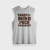 Yaaru Da Avan Mind Puck Panardu Men/Unisex Tank Top in Grey Melange Color