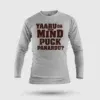 Yaaru Da Avan Mind Puck Panardu Men/Unisex Long Sleeve T-Shirt in Grey Melange Color