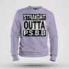 Straight Outta Psbb Men/Unisex Sweatshirt in Lavender Color