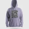 Straight Outta Church Park Men/Unisex Hoodie in Lavender Color