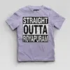 Straight Outta Royapuram Boys Round Neck T-Shirt in Lavender Color