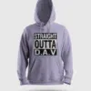 Straight Outta Dav Men/Unisex Hoodie in Lavender Color