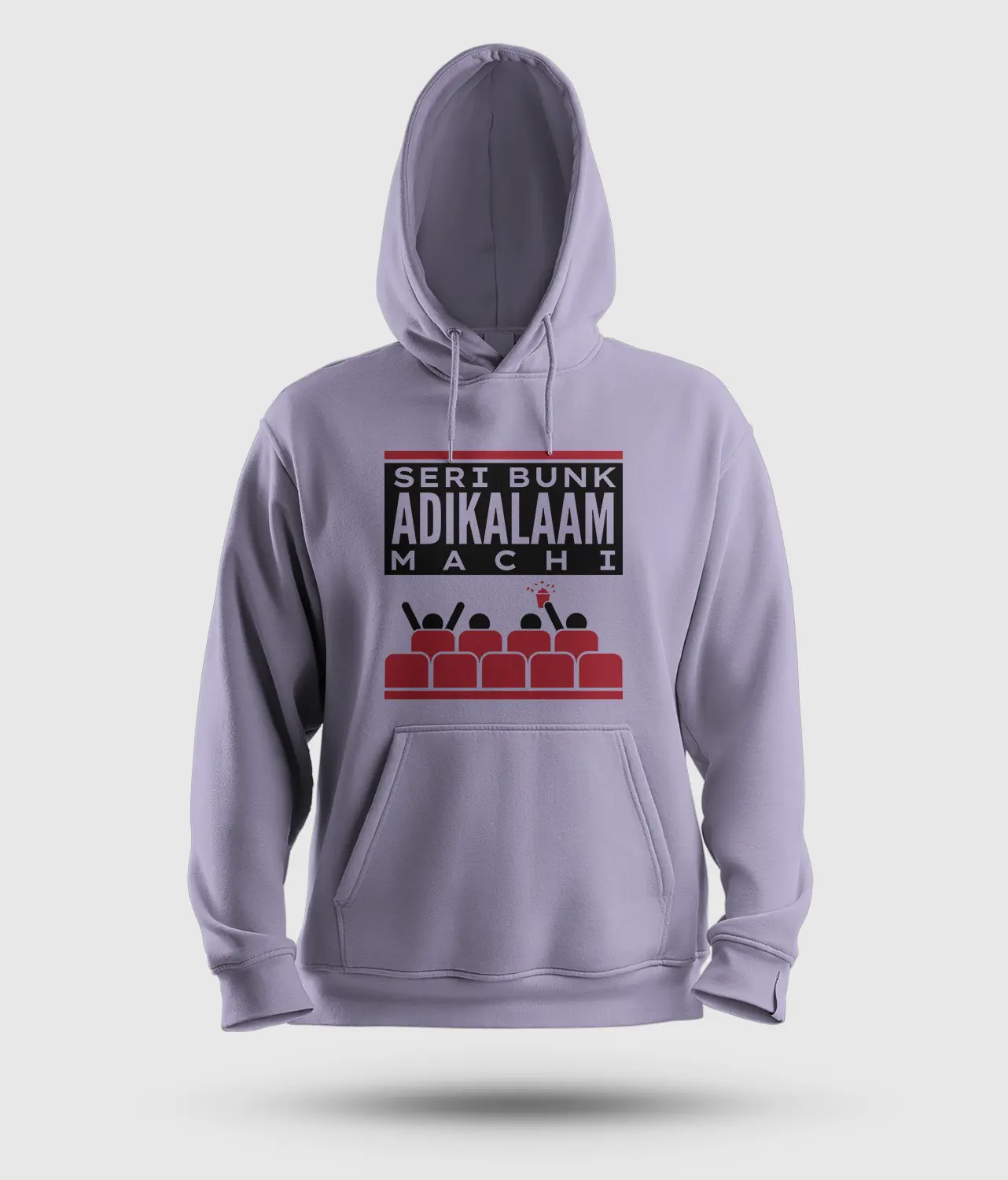 Seri Bunk Adikalaam Machi Men/Unisex Hoodie in Lavender Color