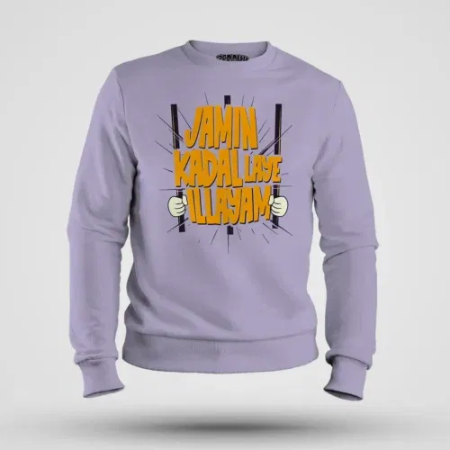 Jamin, kadal laye illayam men/unisex sweatshirt in lavender color