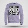 Straight Outta Omr Men/Unisex Sweatshirt in Lavender Color