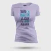 Nama Edhu Panalum Indha Ulagam Namala Uththu Paakanum Women's T-Shirt in Lavender Color
