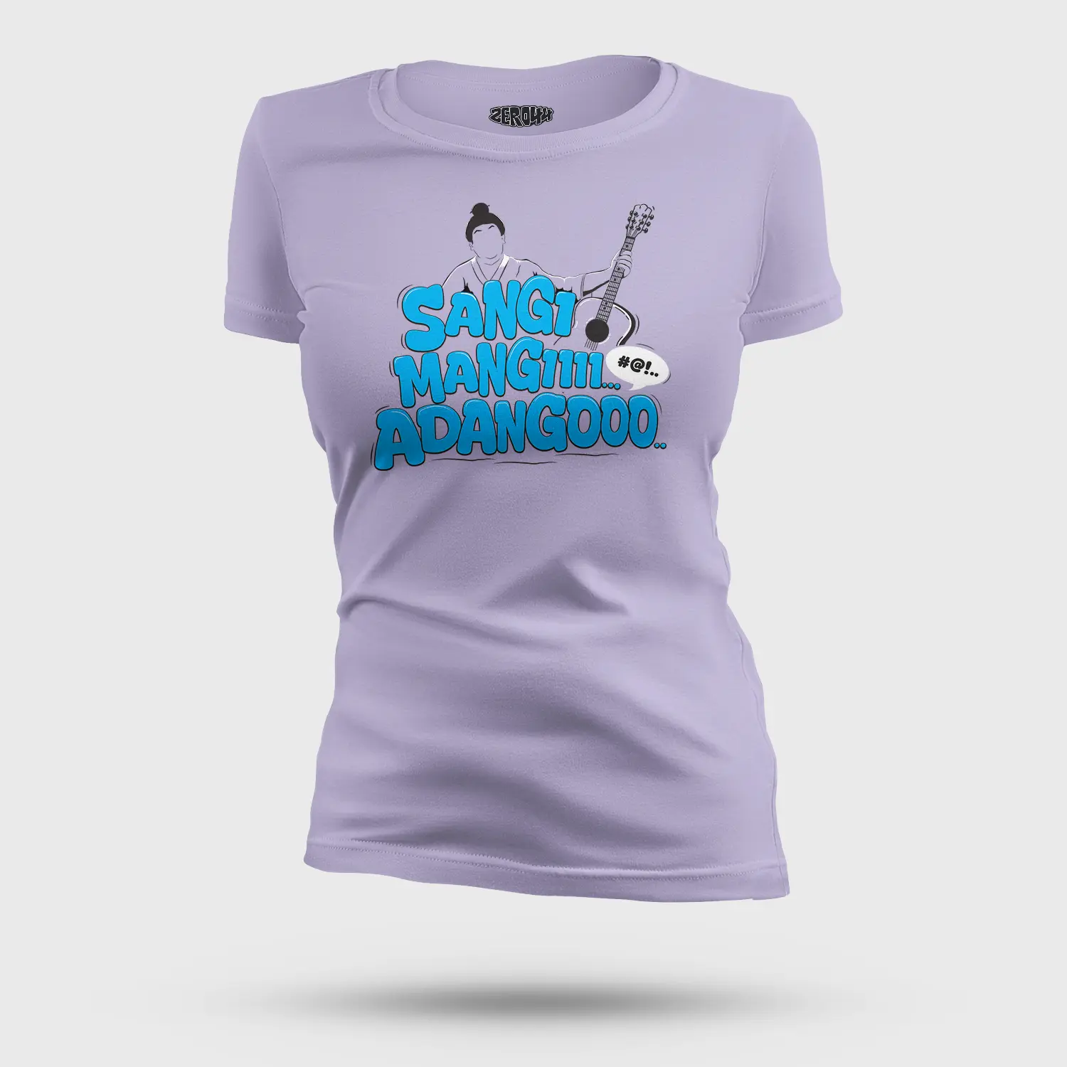 Sangi Mangiiiii….. Adangoooo Women's T-Shirt in Lavender Color
