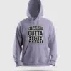 Straight Outta High Court Men/Unisex Hoodie in Lavender Color